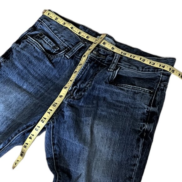 Vintage Women's Aeropostale 100% Cotton Blue Denim Slim Boot Cut Jeans, Sz 27/28 - Picture 3 of 9